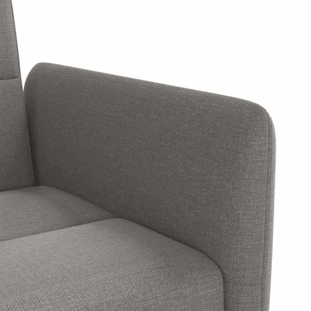 Taupe Sofa Bed with USB Ports and Adjustable Backrest
