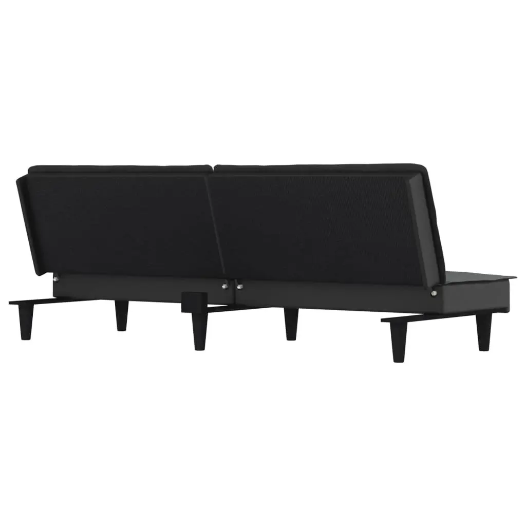 Grey Fabric Sofa Bed with Adjustable Backrest