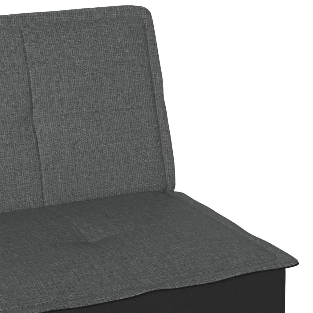 Grey Fabric Sofa Bed with Adjustable Backrest