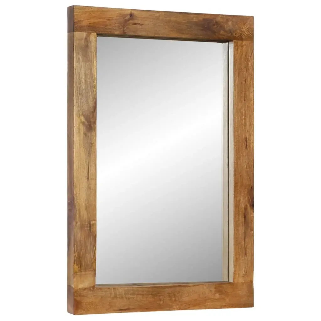 Solid Mango Wood Framed Wall-Mounted Mirror 70x50 cm