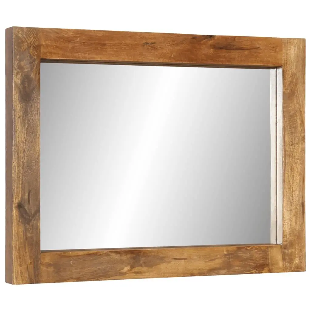Solid Mango Wood Framed Wall-Mounted Mirror 70x50 cm