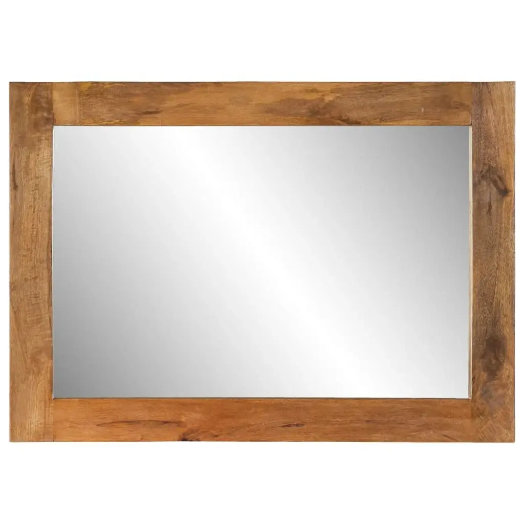 Solid Mango Wood Framed Wall-Mounted Mirror 70x50 cm