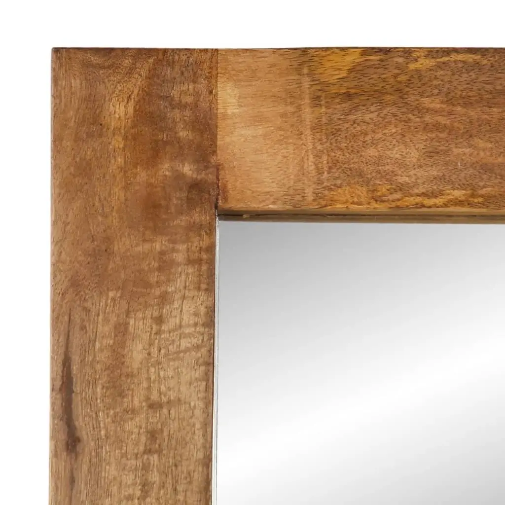 Solid Mango Wood Framed Wall-Mounted Mirror 70x50 cm