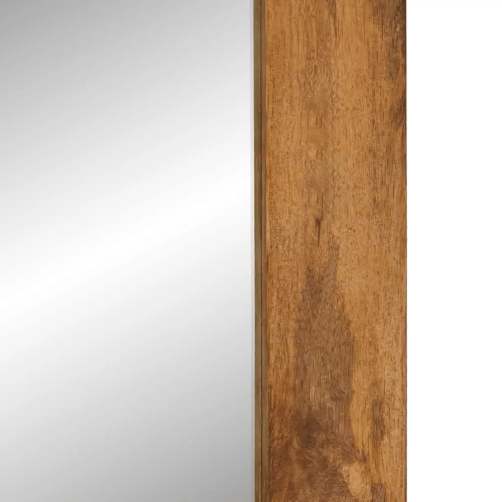 Solid Mango Wood Framed Wall-Mounted Mirror 70x50 cm