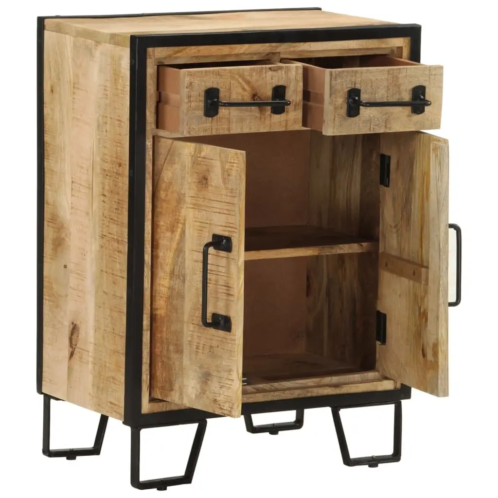 Sideboard Cabinet with 2 Drawers and Iron Frame