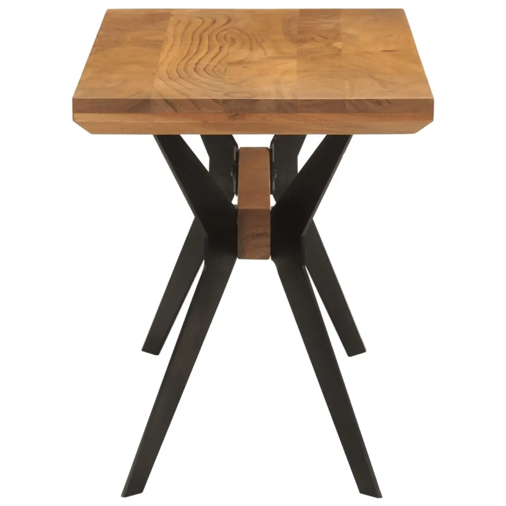 Industrial Style Dining Bench 110x40x46 cm Solid Wood
