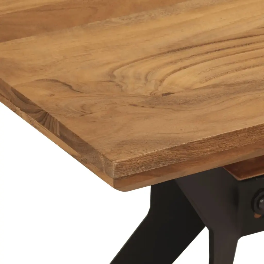 Industrial Style Dining Bench 110x40x46 cm Solid Wood