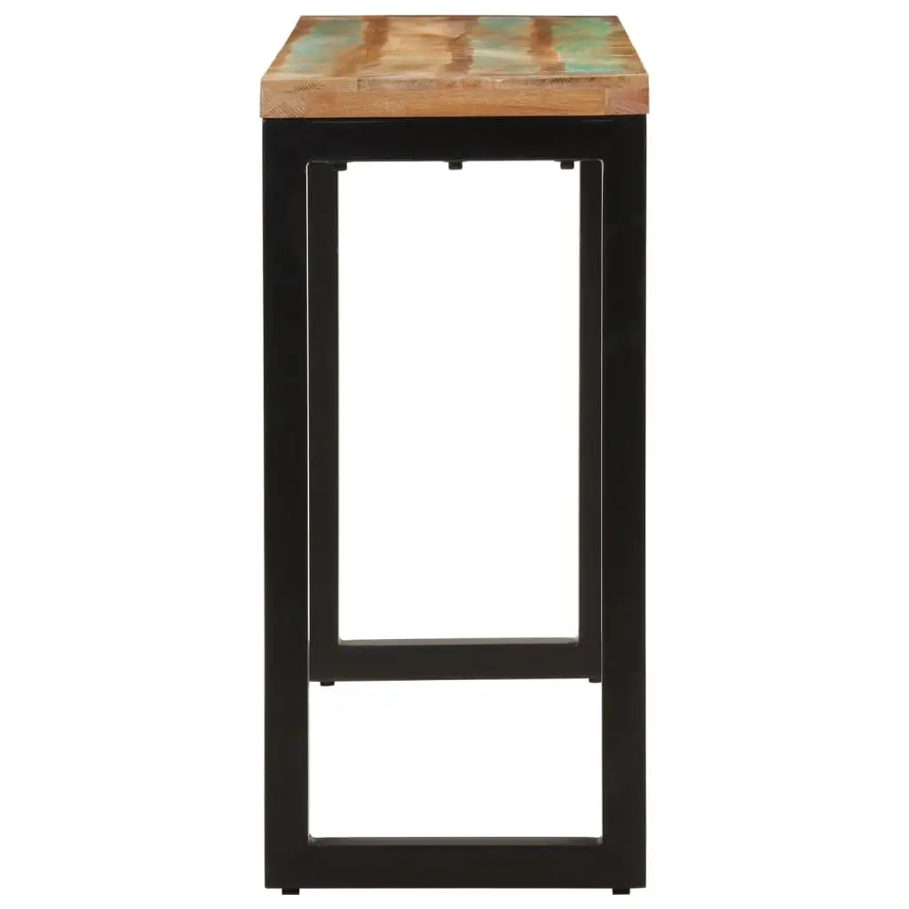 Solid Reclaimed Wood Console Table 110x35x75 cm
