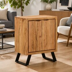 Durable Solid Wood Sideboard Cabinet with 2 Doors