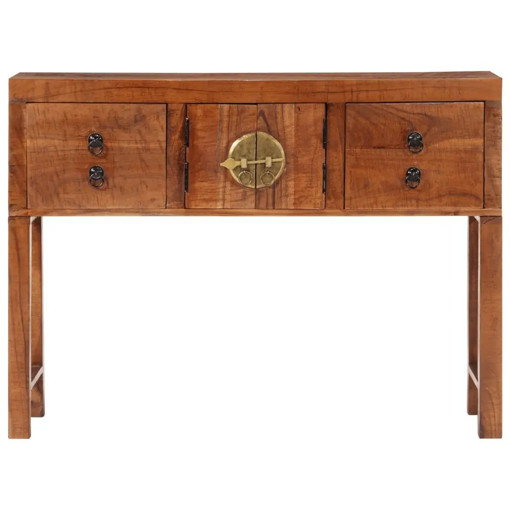 Solid Wood Console Table 120x32x80cm
