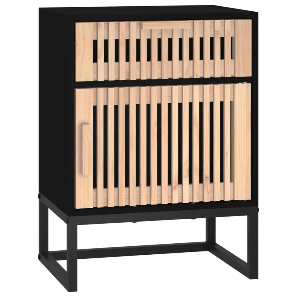Bedside Cabinets 2 pcs Black 40x30x55.5 cm Scandinavian Storage Nightstand