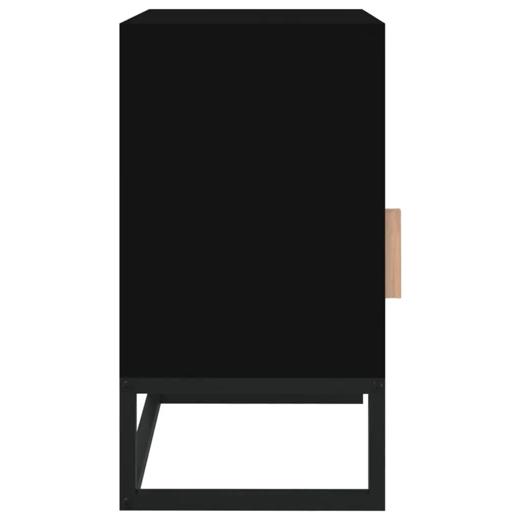 Bedside Cabinets 2 pcs Black 40x30x55.5 cm Scandinavian Storage Nightstand