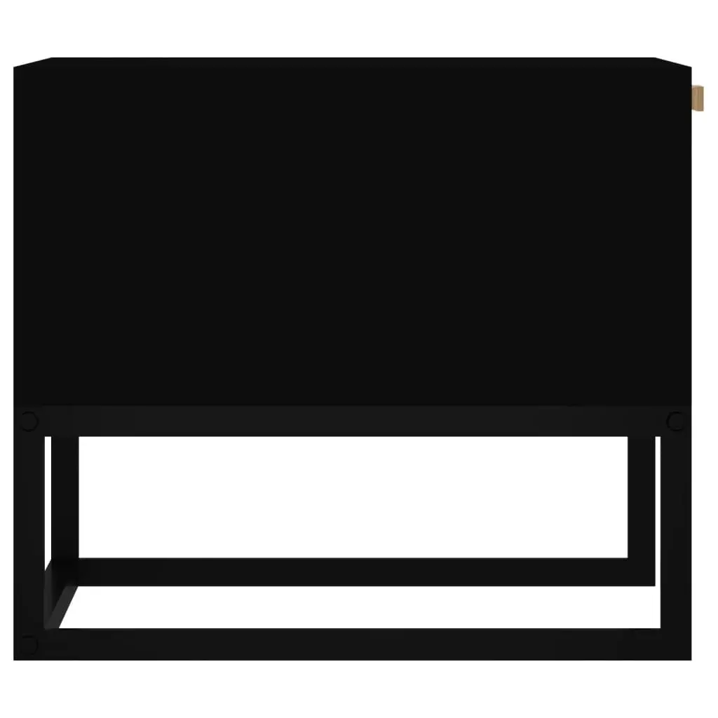 Black Coffee Table with 2 Storage Drawers