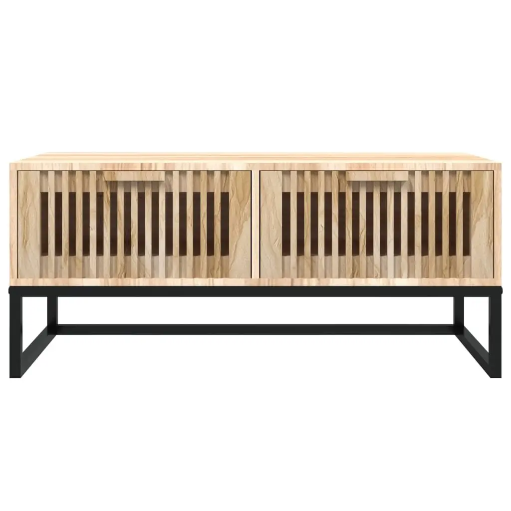 Coffee Table with Storage Drawers in Brown