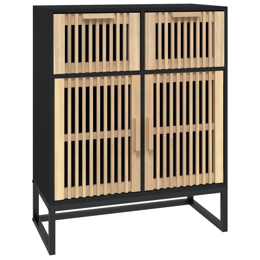 Black Sideboard Storage Cabinet 60x30x75cm
