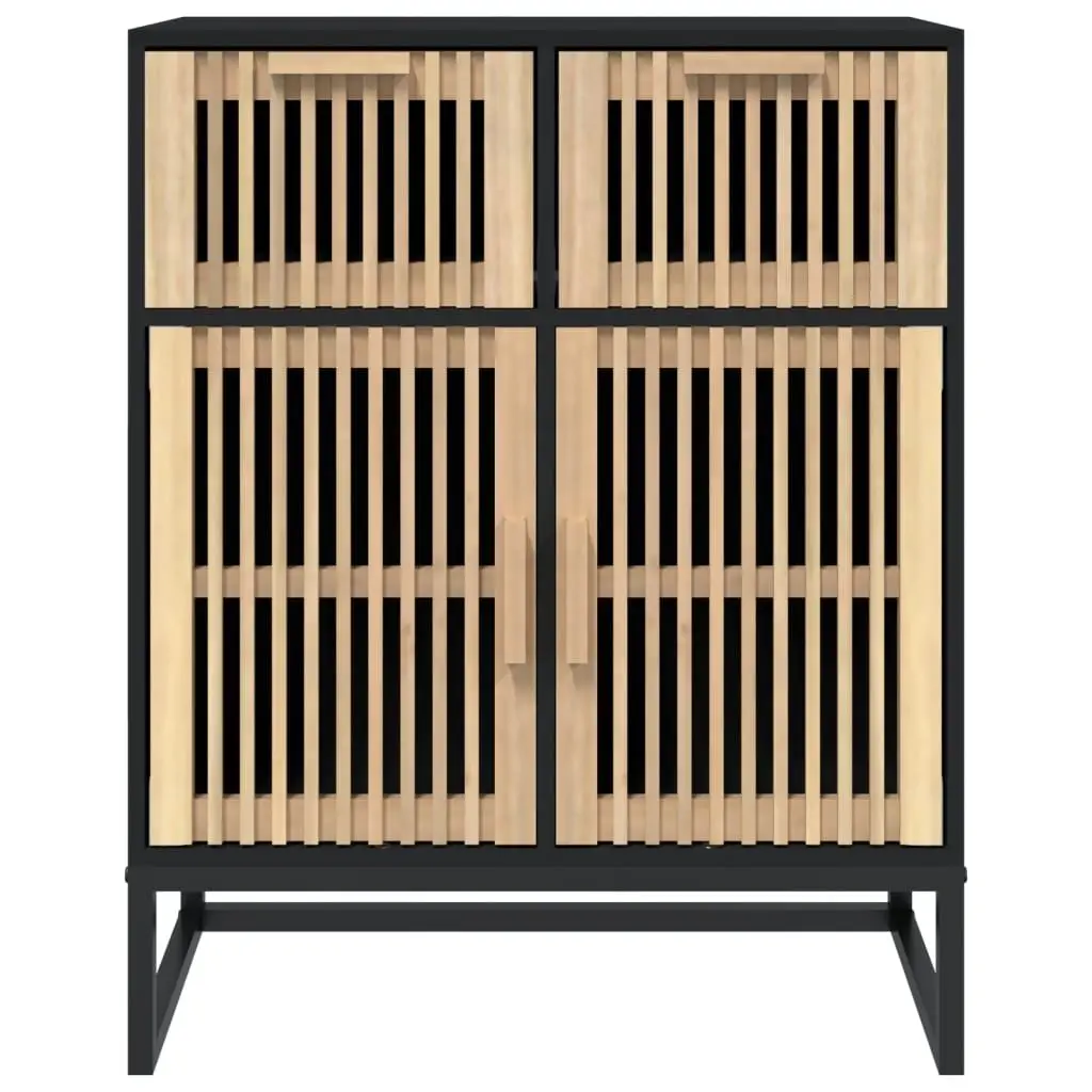 Black Sideboard Storage Cabinet 60x30x75cm