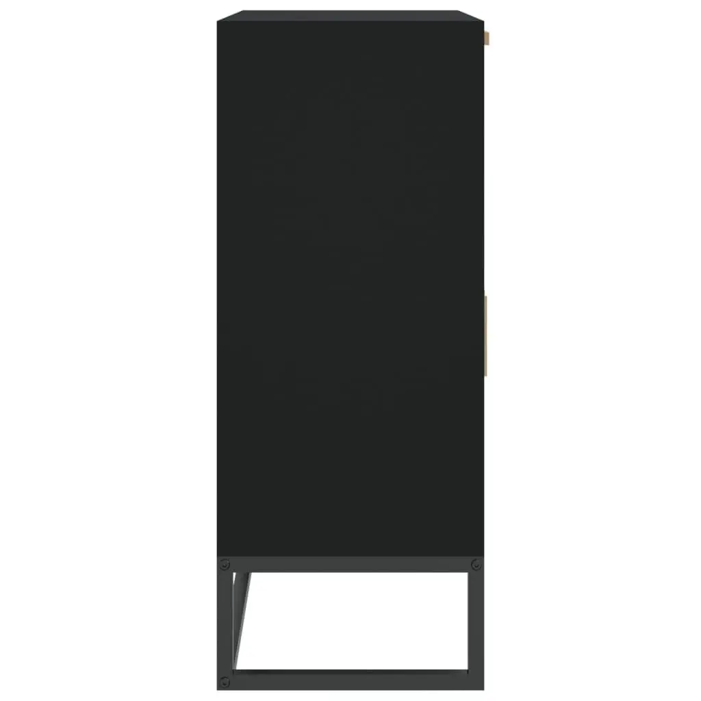 Black Sideboard Storage Cabinet 60x30x75cm