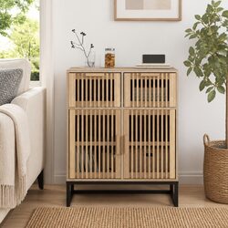 Durable Brown Storage Sideboard Cabinet 60x30x75 cm