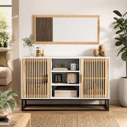 Classic White Sideboard with Ample Storage Space
