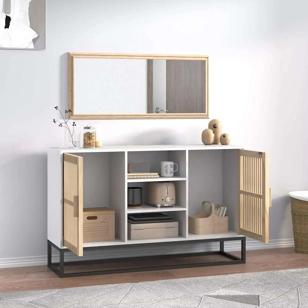 White Sideboard with Ample Storage Space