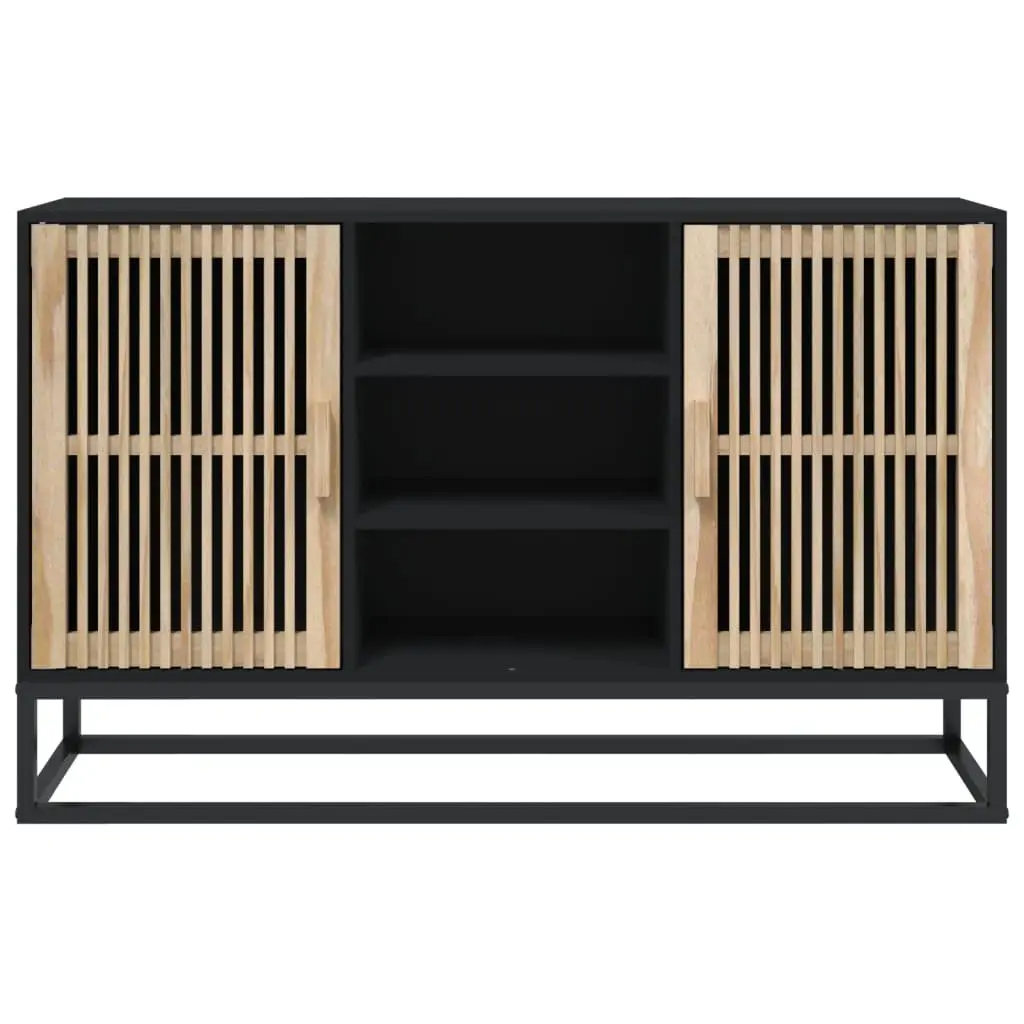 Black Sideboard 105x30x65 cm Storage Cabinet
