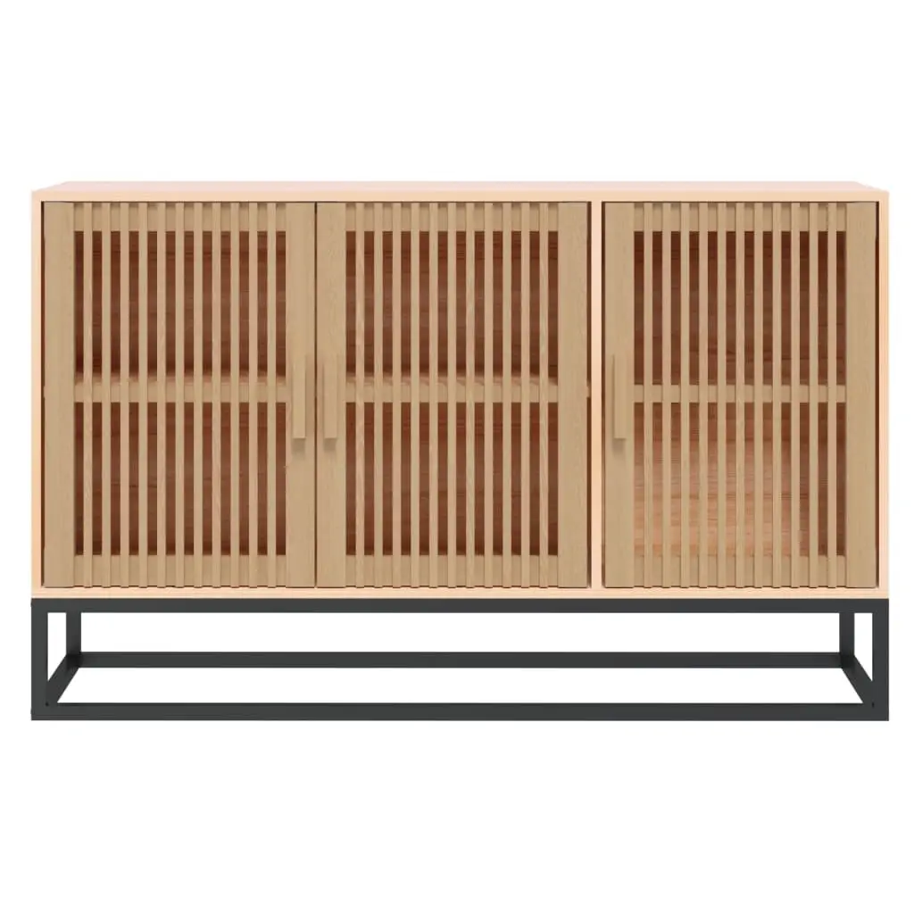 Brown Engineered Wood Sideboard Storage Cabinet