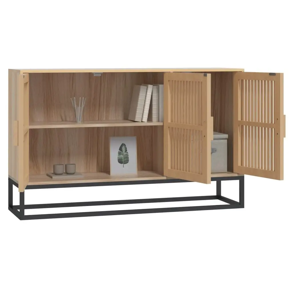 Brown Engineered Wood Sideboard Storage Cabinet