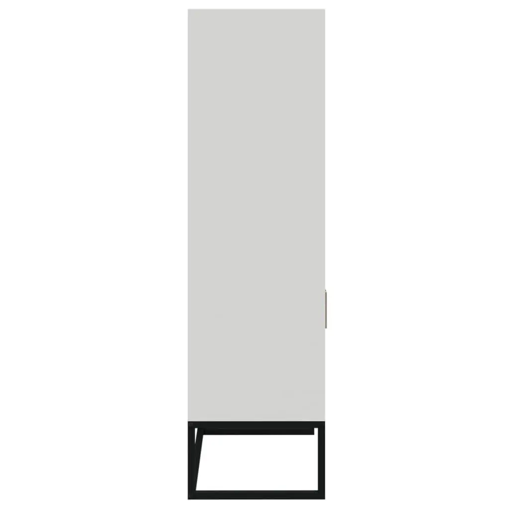 Highboard Storage Cabinet Engineered Wood 60x35x125 cm White