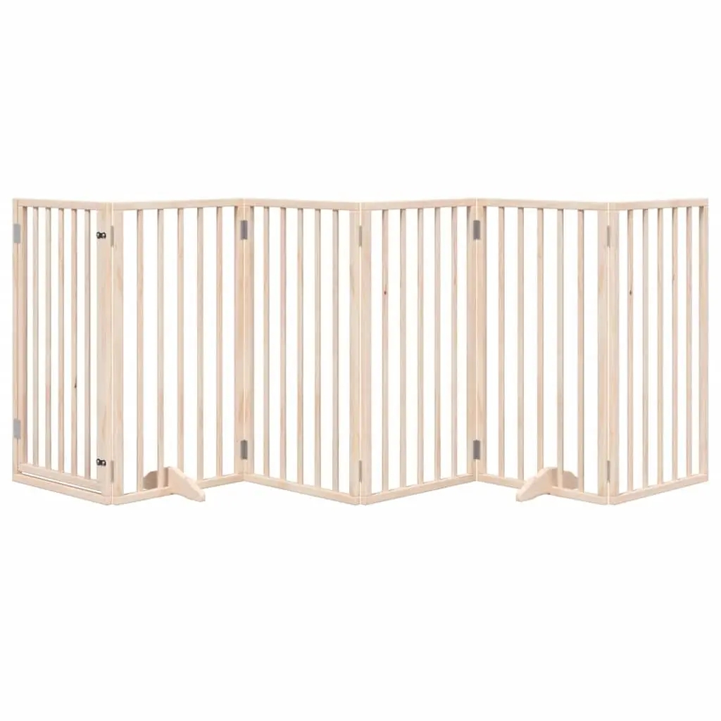 6-Panel Foldable Dog Gate with Door