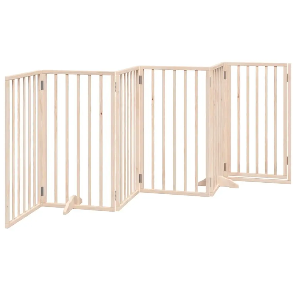 6-Panel Foldable Dog Gate with Door