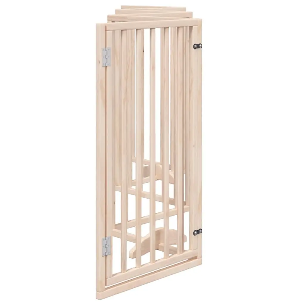 6-Panel Foldable Dog Gate with Door