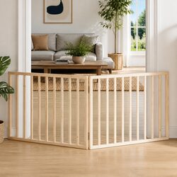 Premium Foldable Dog Gate with 2 Panels, 160cm Height