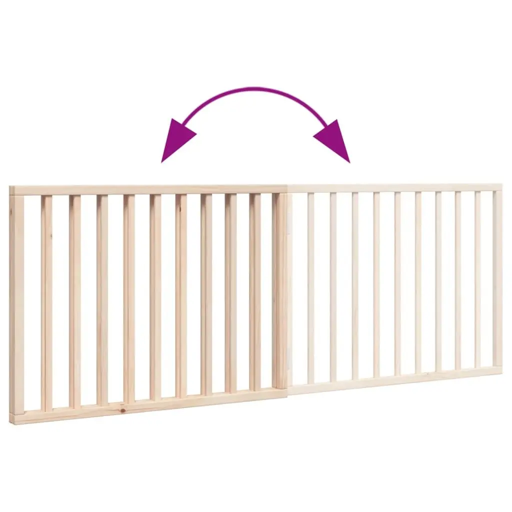 Foldable Dog Gate with 2 Panels, 160cm Height