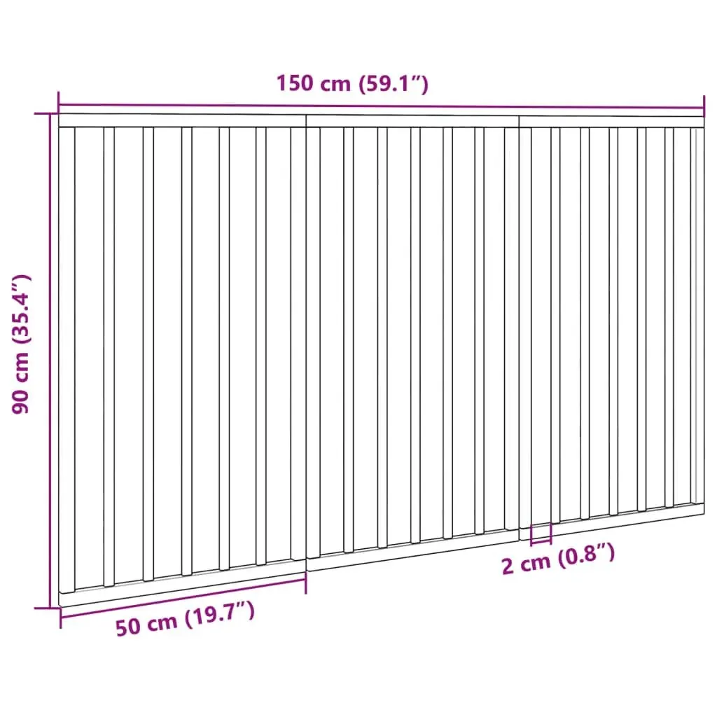 Foldable 3-Panel Dog Gate in White for Pet Safety