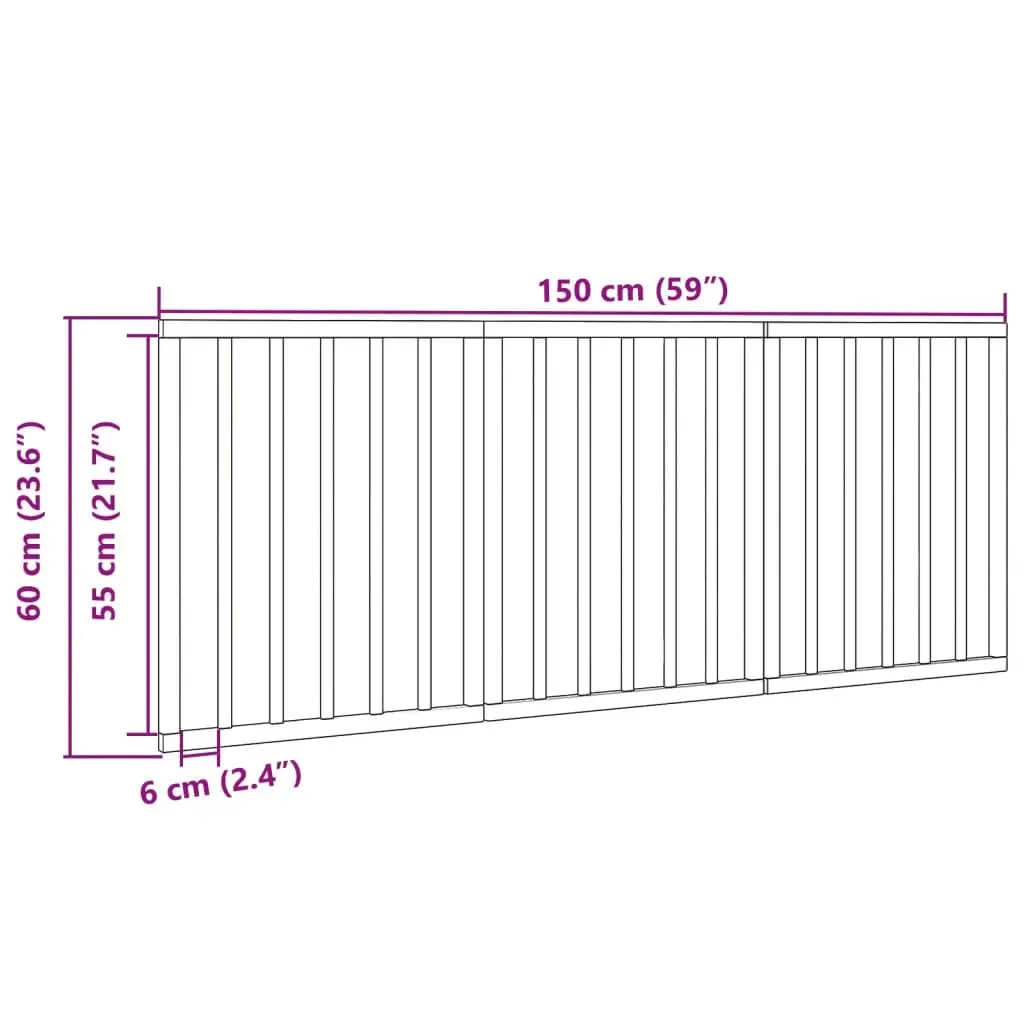 3-Panel Foldable Dog Gate in Black