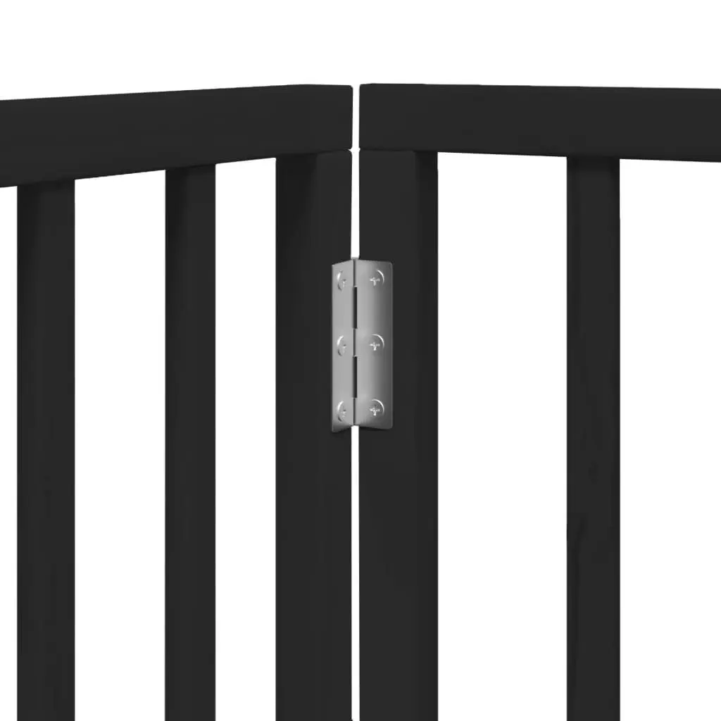 Foldable 4-Panel Dog Gate with Door