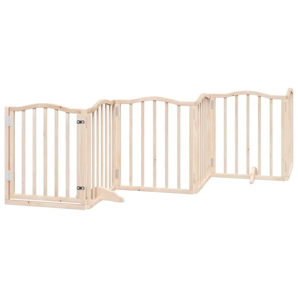 6-Panel Dog Gate with Locking Door