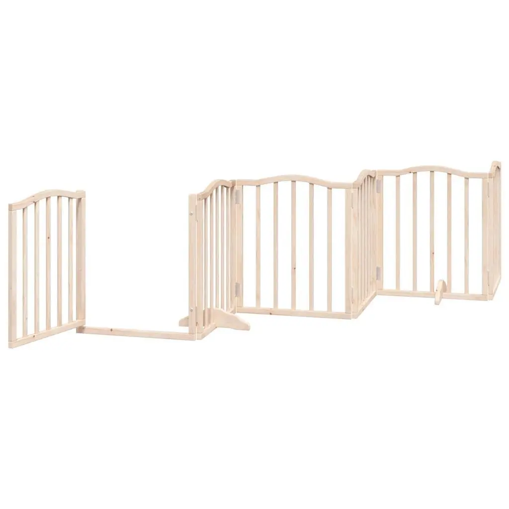6-Panel Dog Gate with Locking Door