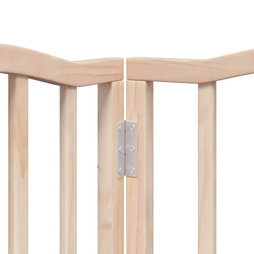 Foldable 6 Panel Dog Gate with Secure Door