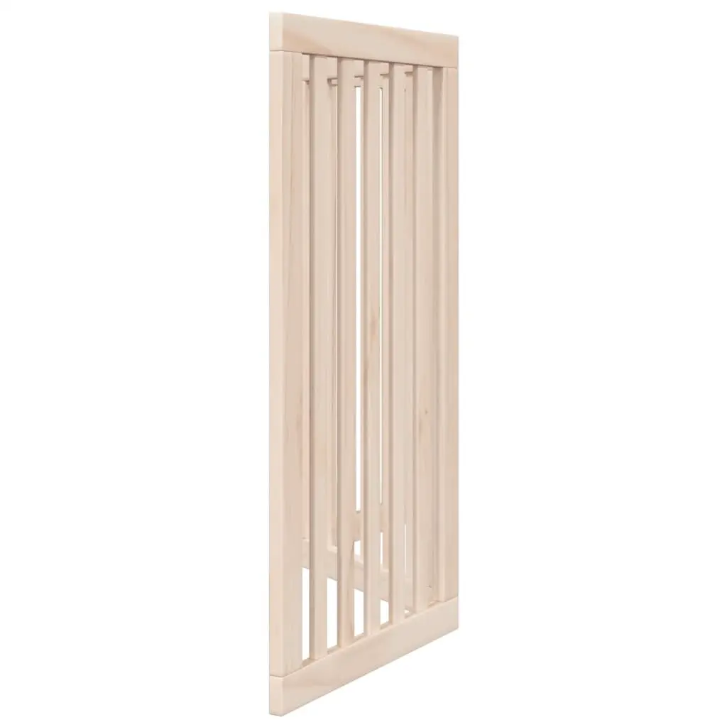 3-Panel Foldable Dog Gate 150 cm Brown Wood