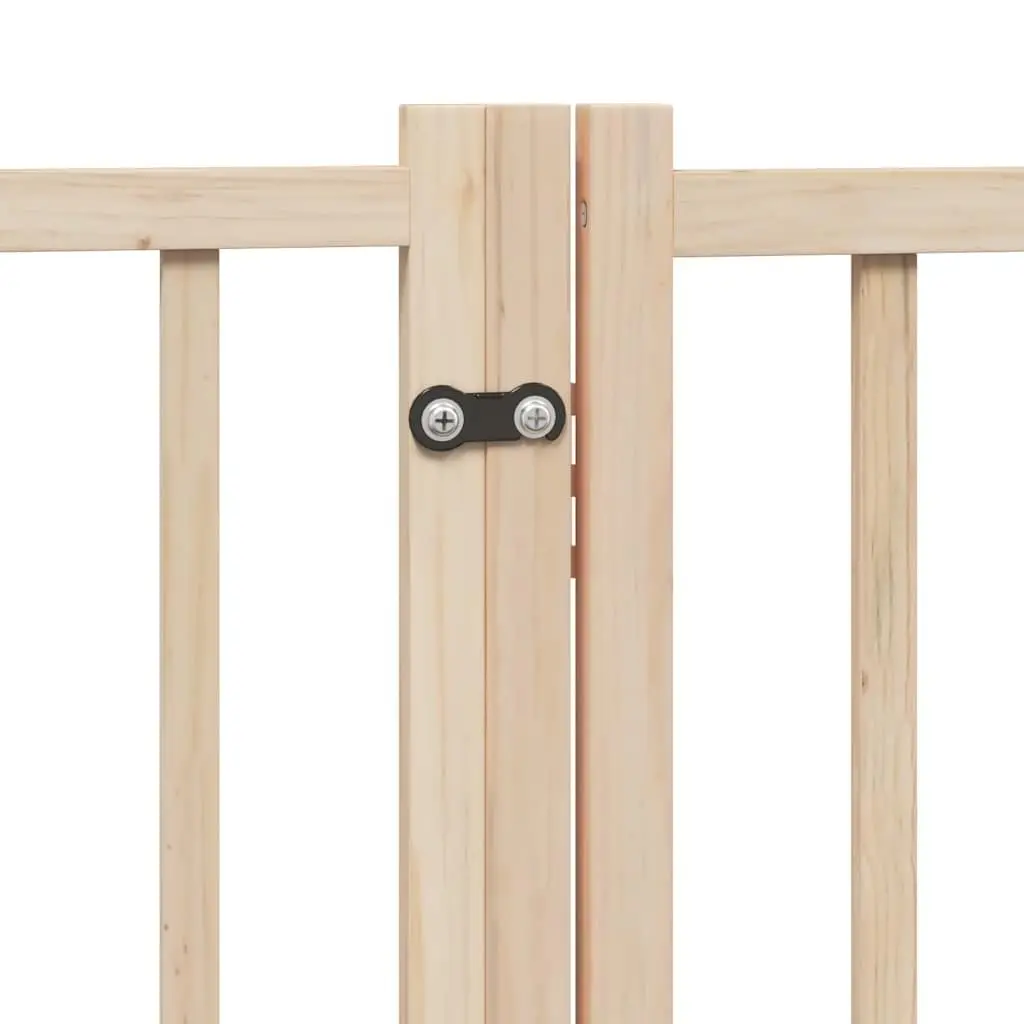 Dog Gate Durable 6 Panel Foldable Barrier with Door for Indoor Safety