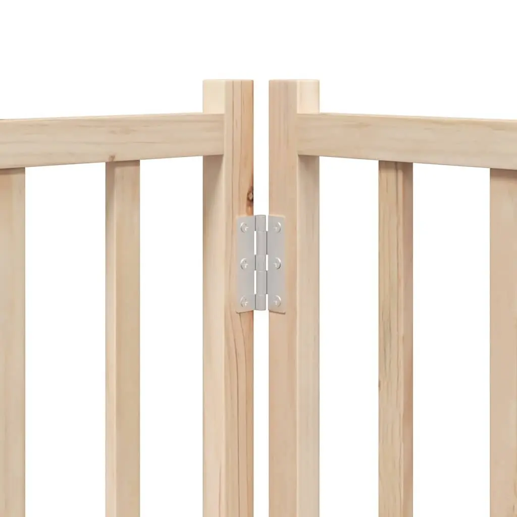 Dog Gate Durable 6 Panel Foldable Barrier with Door for Indoor Safety
