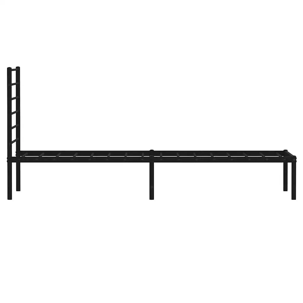 Black Metal Bed Frame King Single 107x203cm