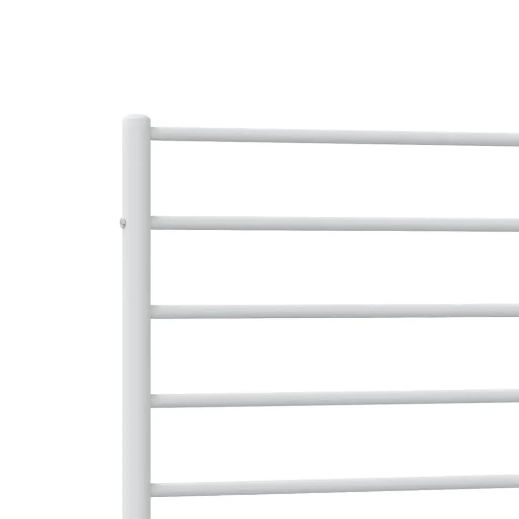 White Metal Bed Frame King Single 107x203cm