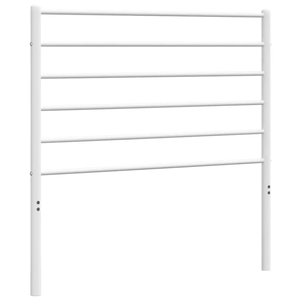 White Metal Headboard for 90cm Bed Frame