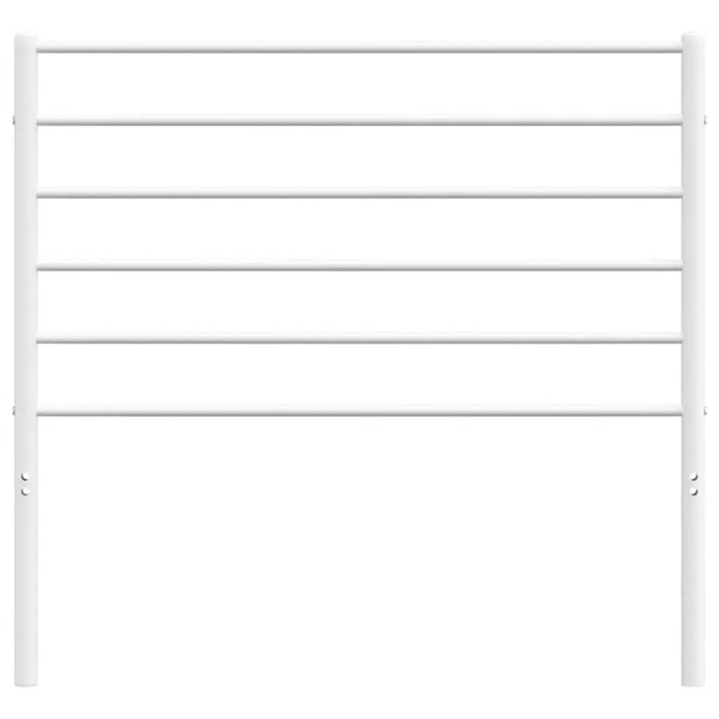 White Metal Headboard for 90cm Bed Frame