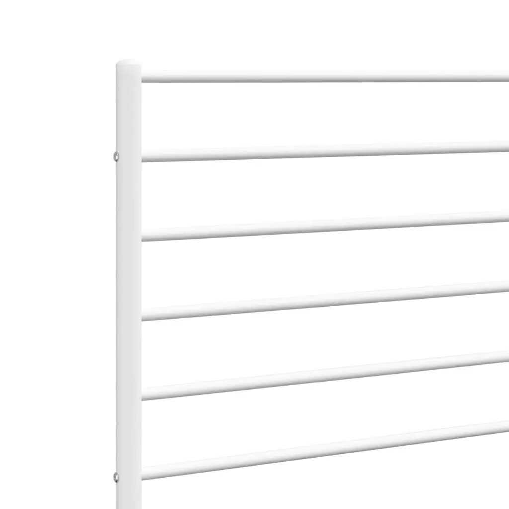 White Metal Headboard for 90cm Bed Frame