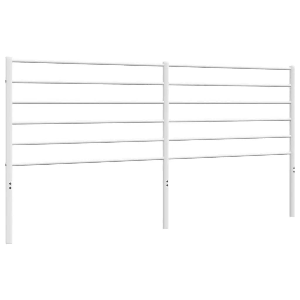 Metal Headboard White 180cm Bed Frame Header Bedroom Furniture Support