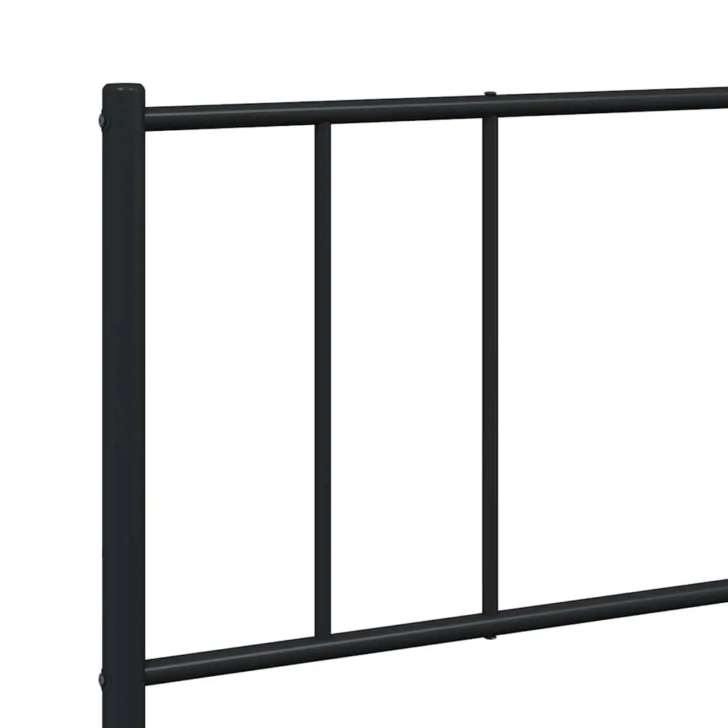 King Size Metal Bed Frame 183x203cm Black