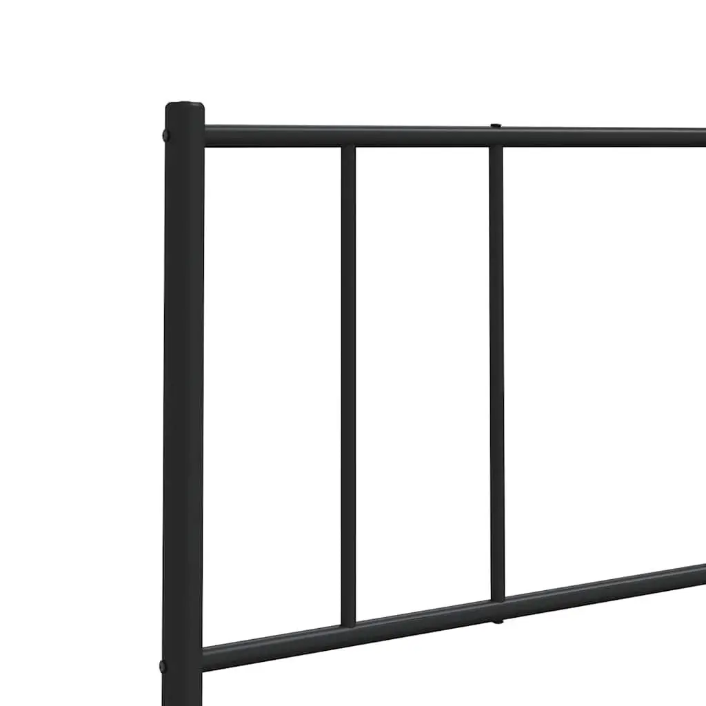 Black Metal Headboard 180cm for Bed Frames